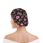 Doughnut Donuts Shower Cap For Women Reusable Waterproof Double Layers Bath Cap - Image 7