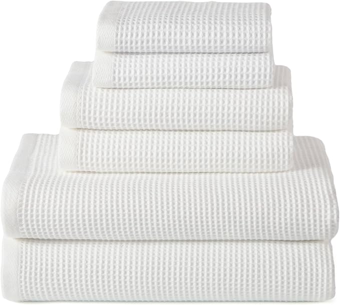 ecolook 6-Piece Towel Set, 100% Cotton, 31“x63” | 2 Bath Sheets, 2 Hand Towels by Unknown