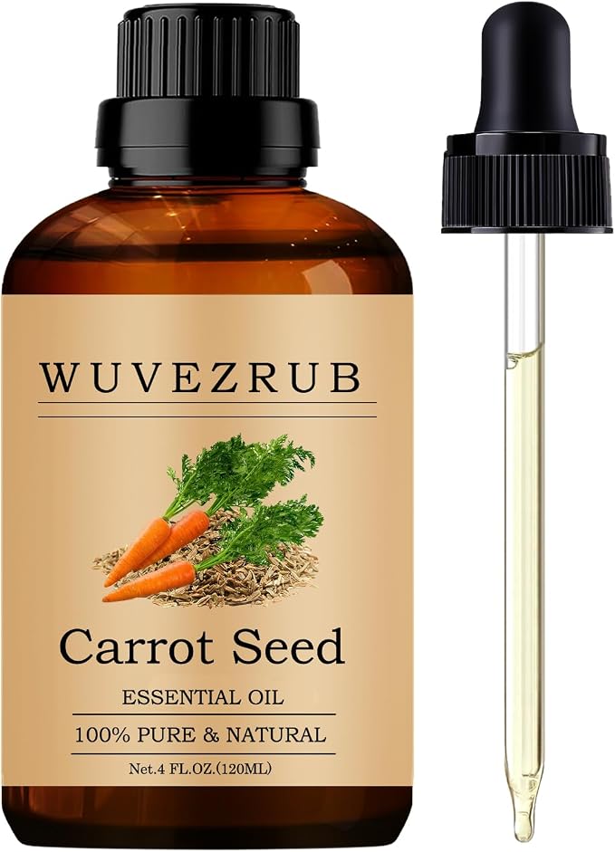 Carrot Seed Essential Oils, 120ML 100% Pure and Natural Essential Oil by WUVEZRUB