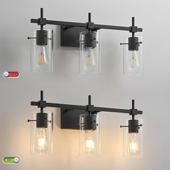SOLFART 3 Lights Black Vanity Lights - Image 4