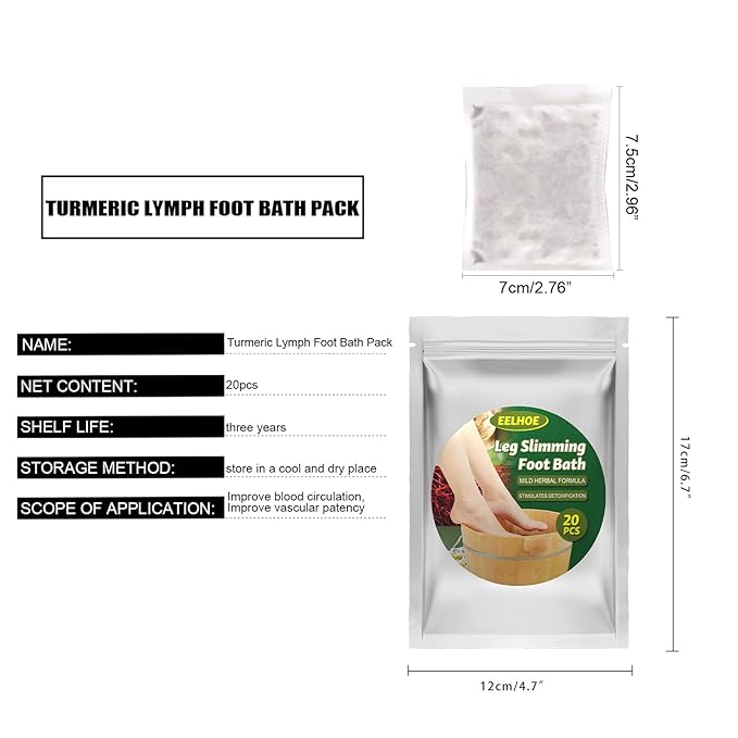 20PCS Lymphatic Drainage Ginger Foot Soak, Foot Care Spa Relaxation - Image 2