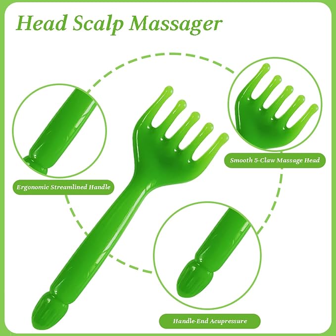 GSHOW Scalp Massager Handheld Comb Resin Relax Massage Tool - Image 3