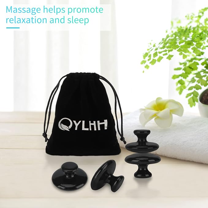 4 Pcs Mushroom Hot Massage Stones Set Natural Bian Warm Rocks Kit - Image 7