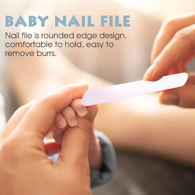 Baby Nail Clippers Set with Cute Case, Infant Fingernail and Toenail File Kit - Image 6