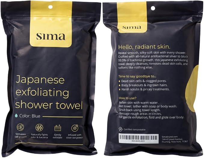 Sima Brand Exfoliating Washcloth Face & Body Scrub Towel - Image 8