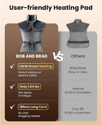 BOB AND BRAD Heating Pad for Back Pain Relief, FSA Edge-Weighted Electric Heat - Image 8