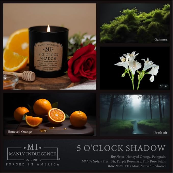 Manly Indulgence 5 O'Clock Shadow Scented Candles - Image 2