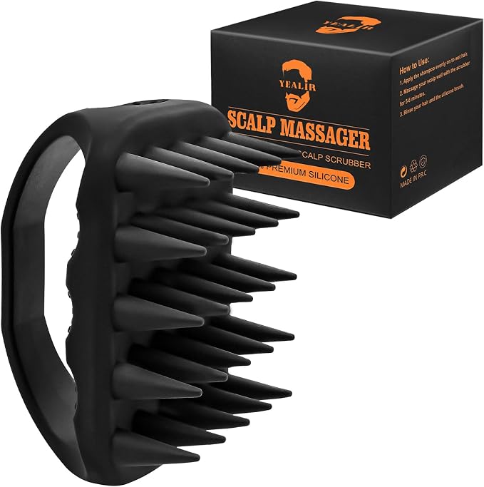 YEALIR Scalp Massager Shampoo Brush, Scalp Scrubber by YEALIR
