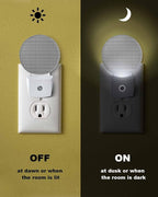 Night Lights Auto Sensor Stripes Grain Night Light Grey Solid Color Round Lamp - Image 6