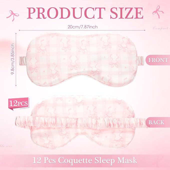 Honeydak 12 Pcs Silk Sleep Masks - Image 2