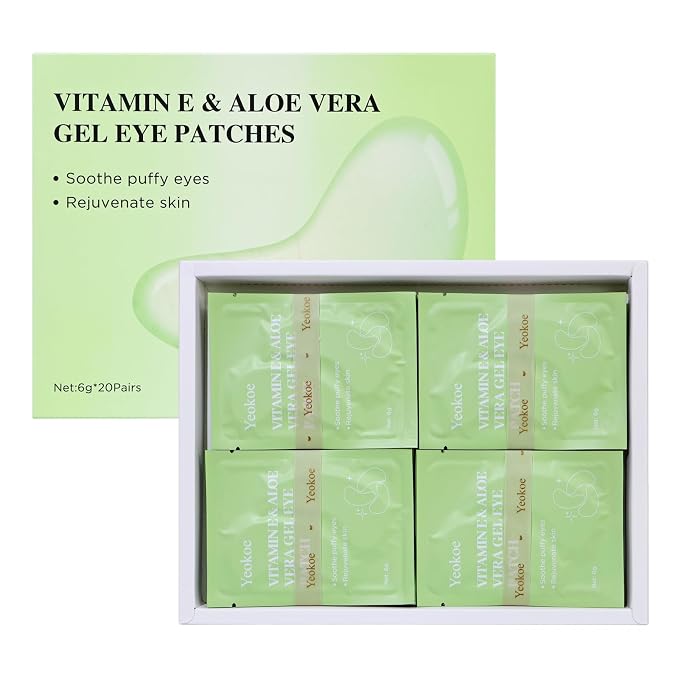 Yeokoe Under Eye Patches for Dark Circles, Puffy Eyes, 20 Pairs Face Masks - Image 6