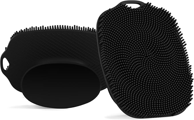 2 PCS Face Scrubber, Soft Silicone Face Exfoliator by ARIOSOX