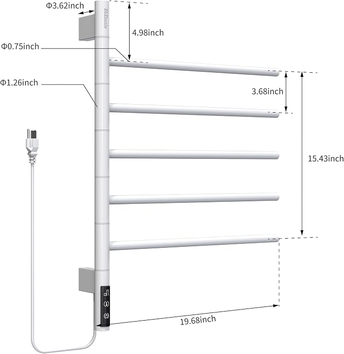 Z&Zhanle Heated Towel Racks for Bathroom - Image 2