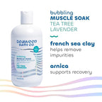 Seaweed Bath Co. Bubbling Muscle Soak, Tea Tree Lavender Scent, 12 Ounce - Image 5