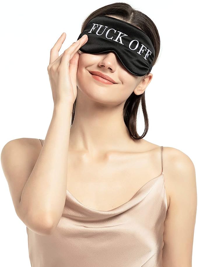 100% Mulberry Silk Sleep Mask Blackout, Cute Natural Sleeping Mask - Image 5
