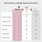 Professional LED Red Light Gua Sha Massager, 9-Level Adjustable Face and Neck - Image 7