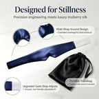Silk Sleep Mask for Side Sleepers, 100% 22 Momme Mulberry Silk, Full Coverage - Image 6