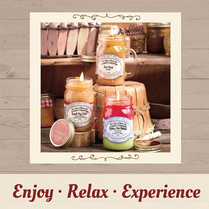 Our Own Candle Company, Peppermint Eucalyptus Scented Mason Jar Candle - Image 5