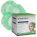 Medical Nation 21" Disposable Bouffant Caps Hair Net | CASE OF 1000, by MEDICALNATION