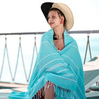 HAVLULAND Turkish Beach Towels, Oversized 40"x72" Turkish Bath Towel, Highly - Image 8