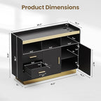 Salon Storage Cabinet Barber Station, Freestanding Hair Styling Station - Image 2