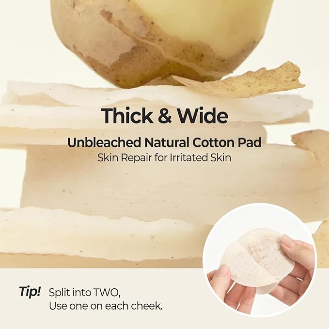 SKINFOOD Potato Madecassoside Soothing Toner Pad, Korean Skincare Facial Toner - Image 5