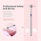 MelodySusie 4mm Ball Shape Cuticle Clean Nail Drill Bit 3/32'', Professional - Image 5