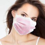 100Pcs 5 Color Disposable Face Mask, 3 Ply Breathable Masks - Image 4
