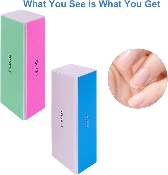 4 Way Nail Buffer Block, Nail Shine Buffers Blocks Files - Image 2