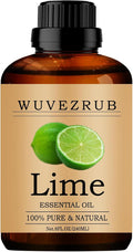 Lime Essential Oil, Pure and Natural - 240ML / 8 Fl Oz by WUVEZRUB