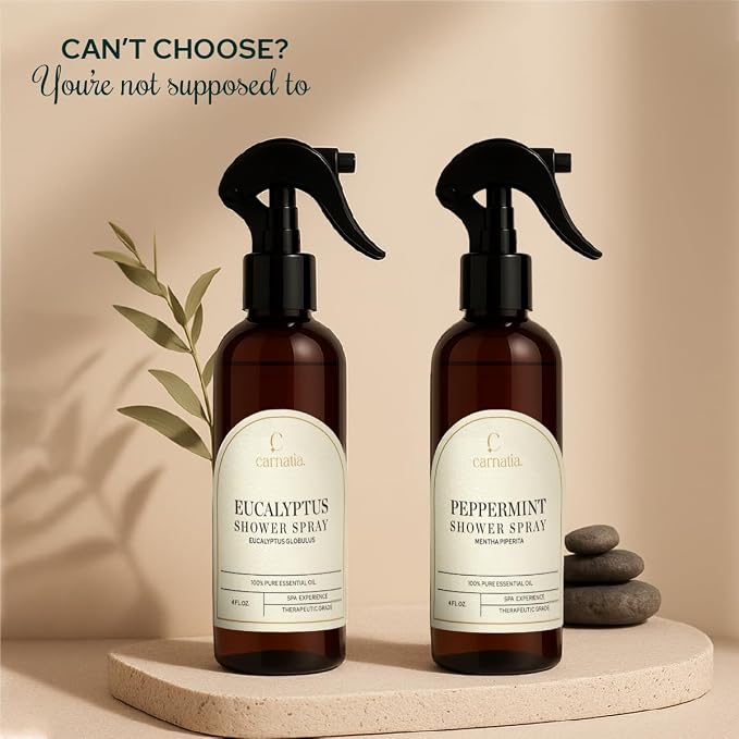 Carnatia Peppermint Shower Spray – Aromatherapy Essential Oil Mist - Image 6