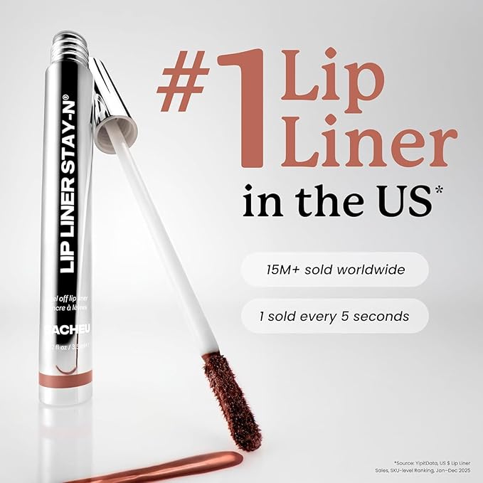 Sacheu Lip Liner STAY-N Peel Off Lip Stain — Long Lasting Waterproof Lip Tint - Image 2