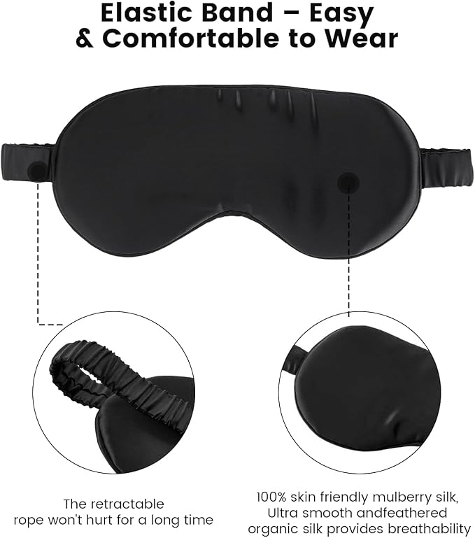 Formé & Found Formé & Found Luxury Silk Sleep Mask, 100% 6A Mulberry Silk Eye - Image 2