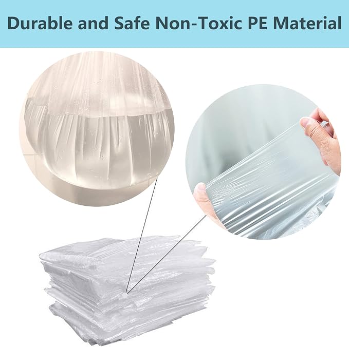 50 Pieces Disposable Plastic Sheeting, - Image 4
