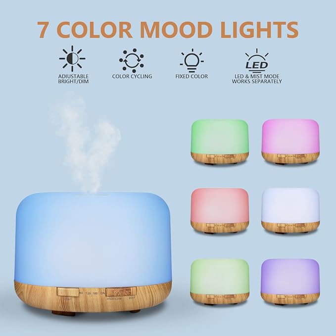 SACATR 500ml Essential Oil Diffuser - Image 6