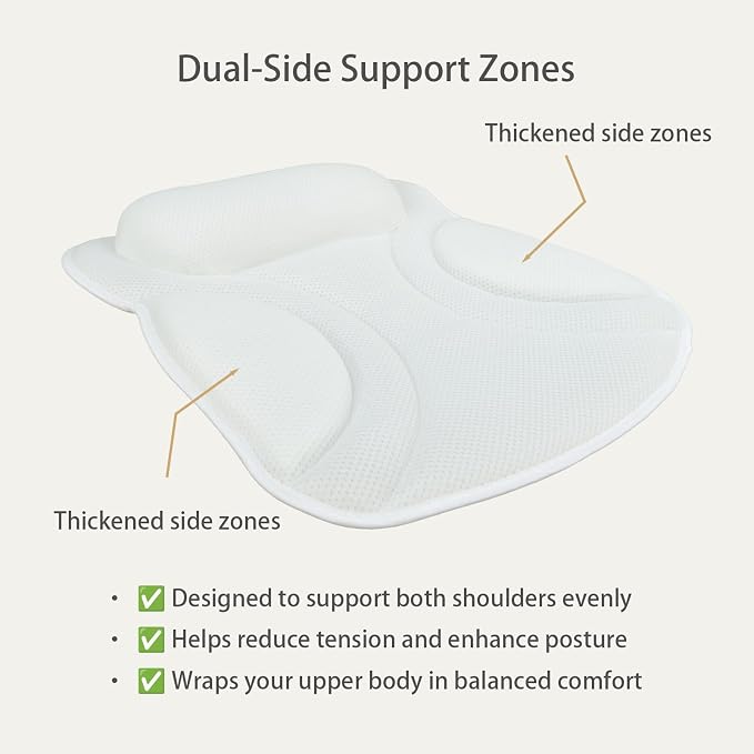 Bath Pillows for Tub, Upgraded 2025 Bathtub Pillow for Head, Neck & Back - Image 3