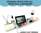 Large Capacity Adjustable Bath Tub Tray - Image 2