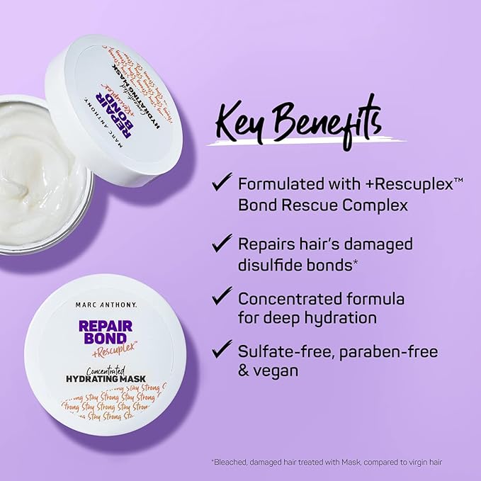 Marc Anthony Repairing Hair Mask, Repair Bond +Rescuplex - Image 3