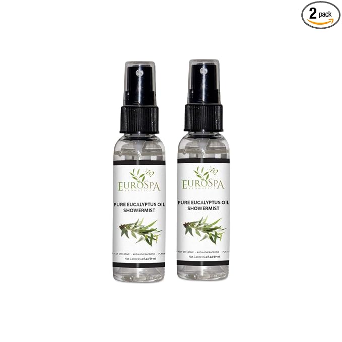 EuroSpa Aromatics Pure Eucalyptus Oil ShowerMist and Steam Room Spray, by EuroSpa+Aromatics