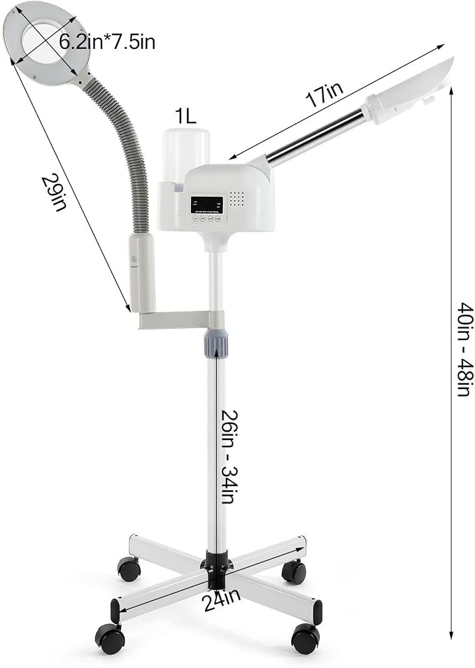 Artist hand Facial Steamer Professional 2 in 1 Hot Face Steamer - Image 9