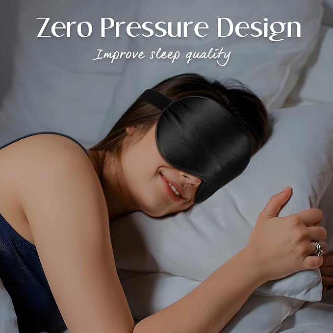 LULUSILK Mulberry Silk Sleep Eye Mask Blindfold - Image 5
