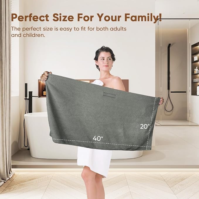 HOMEXCEL 5 Pack Large Microfiber Hair Towel Wrap - Image 5