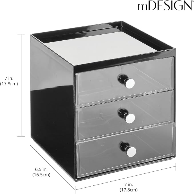 mDesign Makeup Organizer Storage Station Cube - Image 3