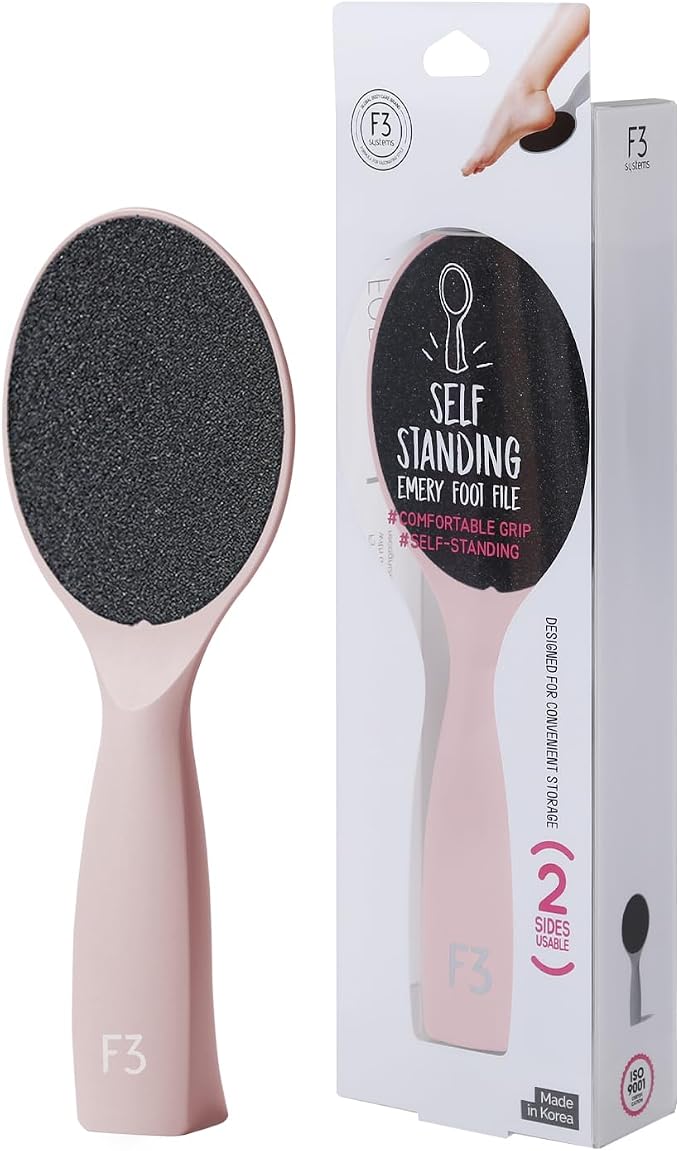 Self-Standing Emery Foot File, Double-Sided Pedicure Tool, Effective by F3systems