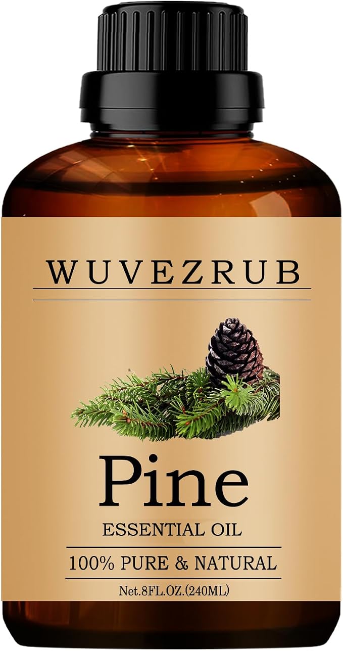 Pine Essential Oils, 240ML Pure and Natural Essential Oil by WUVEZRUB