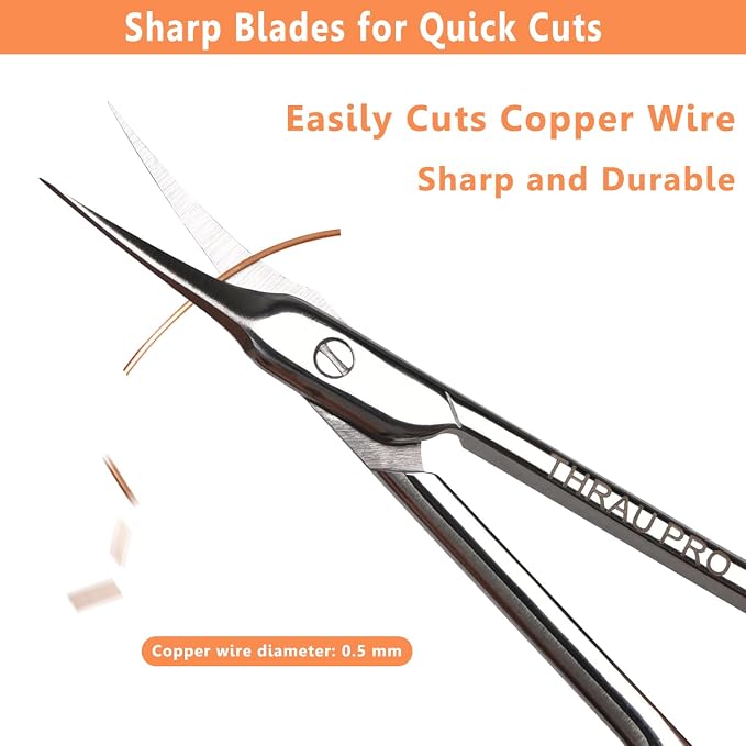 THRAU Cuticle Scissors Extra Fine - Image 3