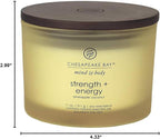 Chesapeake Bay Candle Scented Candle Strength + Energy 3-Wick Coffee Table Jar - Image 2