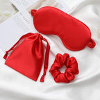 Silk Satin Sleeping Eye Mask, Soft Breathable Blackout Eyeshade Eye Cover - Image 4
