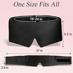 Silk Sleep Eye Mask for Side Sleeper Men Women, Eye Mask Sleeping 100% 22 Momme - Image 3