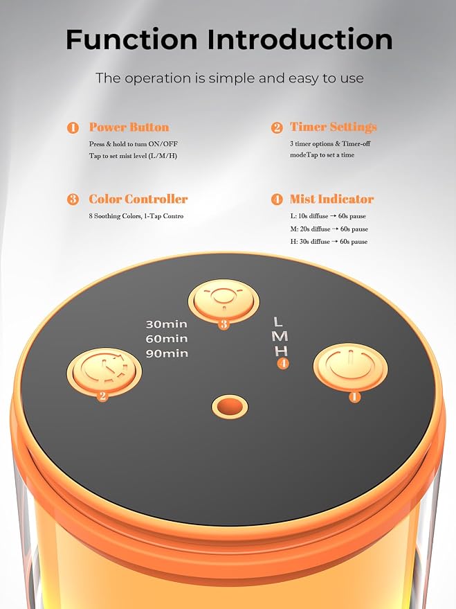 Waterless Diffuser for Essential Oil: Mini Battery Scent Diffuser for - Image 7